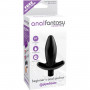 Vibratore anale fallo dildo vibrante nero anal plug butt dilatatore grande black