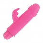 Vibratore rabbit rosa pene finto vibrante vaginale e clitoride fallo dildo reale