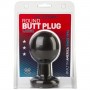 Plug anale dilatatore indossabile ROUND BUTT PLUGS LARGE BLACK
