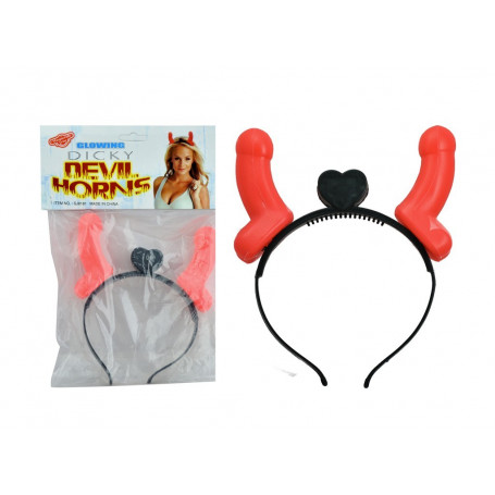 Cerchietto donna con pene finto gadget accessorio divertente addio