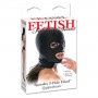 Maschera bdsm elasticizzata nera sexy mascherina uomo e donna accessorio fetish