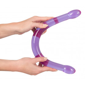 Fallo anale vaginale doppio dildo morbido xxl maxi realisticosex toy per coppia