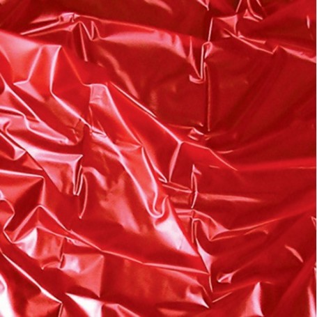 Telo coprimaterasso rosso per massaggi erotici giochi con olio copriletto latex