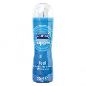 Lubrificante intimo anale vaginale durex top gel feel effetto seta