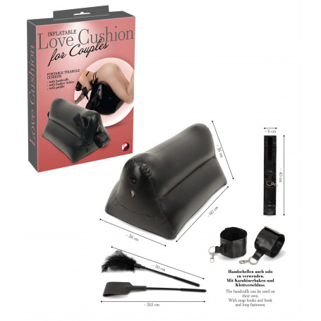 Set bondage kit fetish con manette frusta cuscino per coppia costrittivo sexy