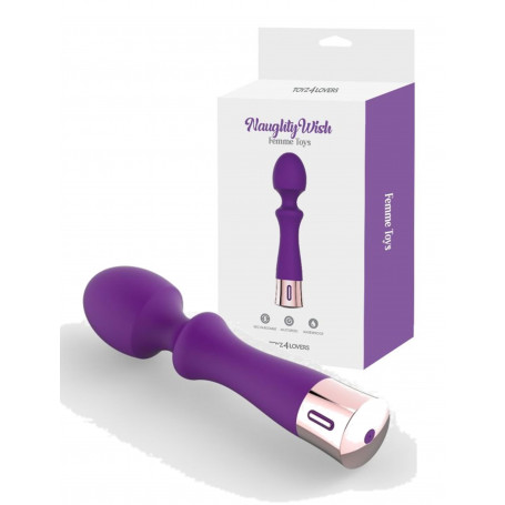 Vibromassaggiatore wand vibratore vaginale e clitoride in silicone ricaricabile