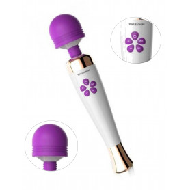 Vibromassaggiatore wand in silicone ricaricabile vibratore vaginale e clitoride