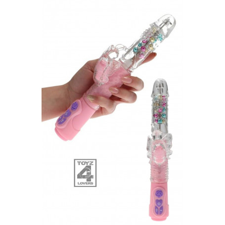 Vibratore vaginale rabbit doppio stimolatore per clitoride rotante realistico