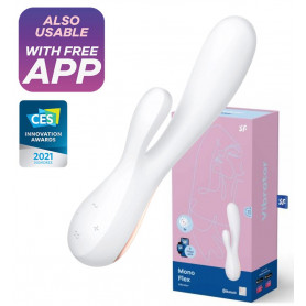 Vibratore rabbit dildo doppio stimolatore vibrante vaginale e clitoride sex toys
