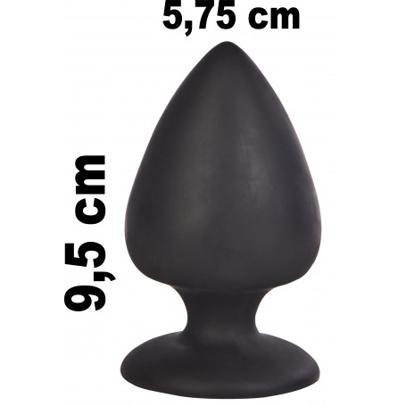 Plug anale grande dilatatore tappo anal butt in silicone nero stimolatore sextoy