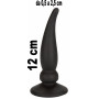 Plug anale nero dilatatore con ventosa anal butt in silicone nero fallo sex toys