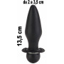 Plug anale vibrante stimolatore nero vibratore dilatatore anal butt in silicone