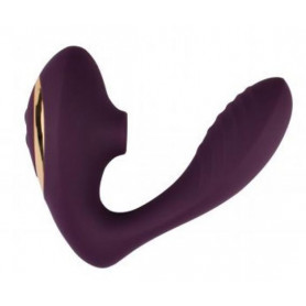Vibratore in silicone doppio stimolatore vaginale succhia clitoride ricaricabile