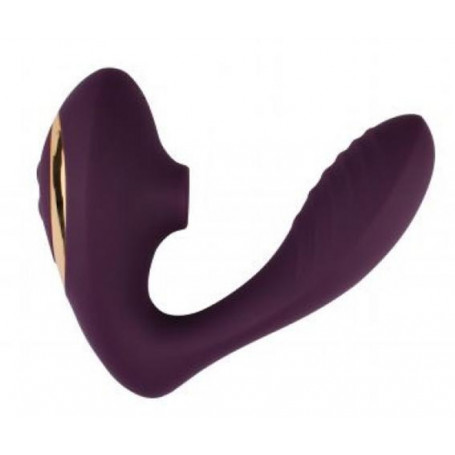 Vibratore in silicone doppio stimolatore vaginale succhia clitoride ricaricabile