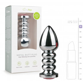 Plug anale con pietra mini fallo in metallo tappo anal butt dilatatore sex toys