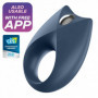 Anello fallico ritardante in silicone cock ring vibrante ricaricabile con app