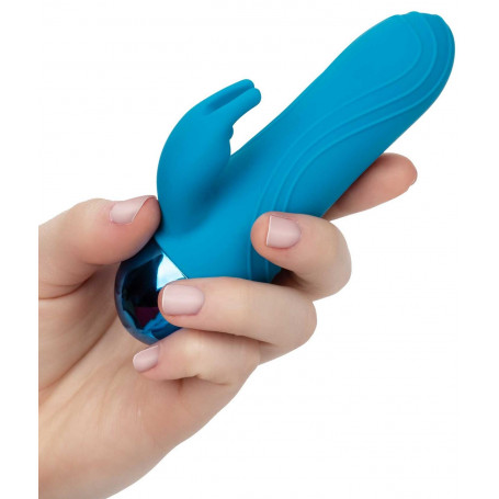 Mini vibratore rabbit in silicone ricaricabile fallo stimolatore clitoride dildo