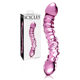 Fallo doppio in vetro dildo vaginale anale pene finto glass stimolatore sex toys