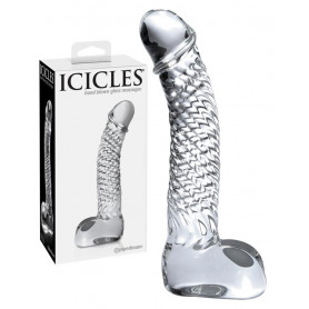 Fallo realistico in vetro dildo vaginale pene finto anale Glass trasparente sex toys