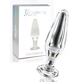 Plug anale in vetro trasparente stimolatore tappo anal butt fallo glass sex toys