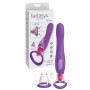 Vibratore vaginale doppio in silicone per punto G succhia clitoride ricaricabile