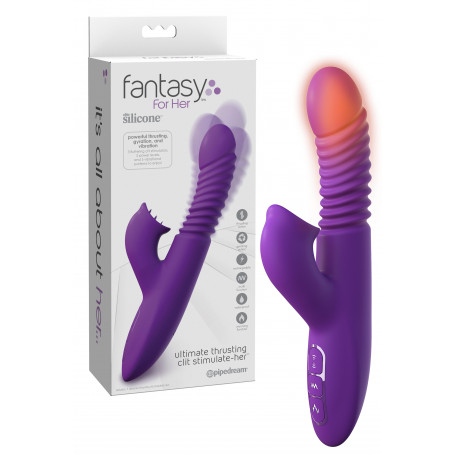 Vibratore vaginale rabbit in silicone riscaldante ricaricabile stimola clitoride