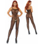 Bodystocking tutina sexy lingerie nero trasparente donna catsuit intimo aperto