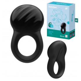 anello fallico indossabile vibrante in silicone ricaricabile cock ring satisfye