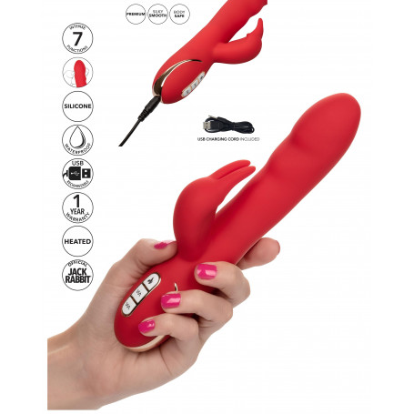 Vibratore vaginale doppio in silicone rabbit ricaricabile stimolatore clitoride