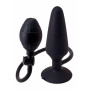 Fallo plug anale fallo dildo nero gonfiabile butt plug in silicone realistico