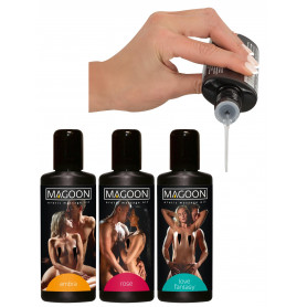 Olio per massaggi professionale set 3 pz gel lubrificante corpo sessuale 100 ML