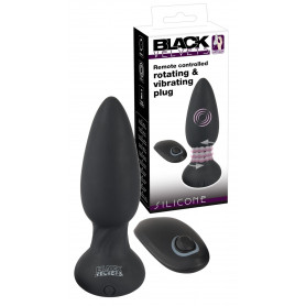 Vibratore anale in silicone plug dilatatore anal butt ricaricabile nero sex toys