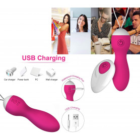 Palline vaginali vibranti ricaricabili in silicone stimolatore clitoride sex toy