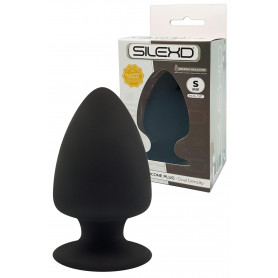 Plug anale grande in silicone fallo dilatatore maxi anal butt nero morbido sextoy