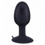 Plug anale in silicone morbido nero dilatatore con ventosa sexy tappo anal fallo