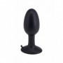 Plug anale con ventosa tappo dilatatore anal fallo in silicone nero morbido sexy