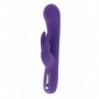 Vibratore in silicone doppio ricaricabile fallo vaginale vibrante dildo rabbit