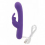 Vibratore in silicone doppio ricaricabile fallo vaginale vibrante dildo rabbit