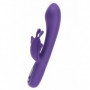 Vibratore rabbit fallo vibrante doppio dildo vaginale in silicone ricaricabile