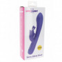 Vibratore rabbit fallo vibrante doppio dildo vaginale in silicone ricaricabile