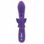 Vibratore rabbit fallo vibrante doppio dildo vaginale in silicone ricaricabile