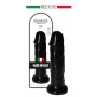 Fallo realistico grande con ventosa dildo vaginale anale maxi nero pene finto