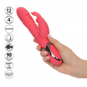 Vibratore rabbit in silicone realistico ricaricabile per punto G clitoride fallo