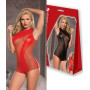 Body sexy donna bodysuit elegante trasparente lingerie erotica sensuale rosso