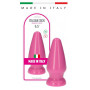 Plug anale grande dilatatore tappo anal con ventosa big rosa sextoy morbido maxi