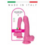 Fallo realistico con ventosa e testicoli dildo vaginale anale pene finto morbido