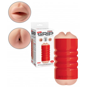 Masturbatore maschile realistico ano bocca finta stimolatore per pene uomo sexy