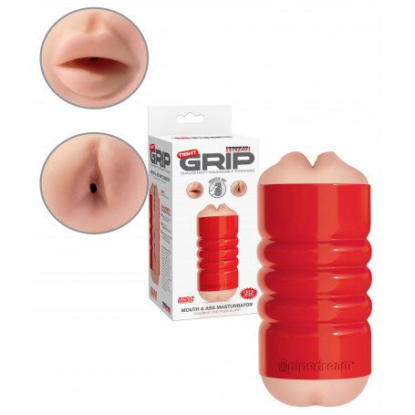Masturbatore maschile realistico ano bocca finta stimolatore per pene uomo sexy