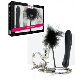 Set sex toys vibratore manette frustino kit per giochi erotici di coppia fetish