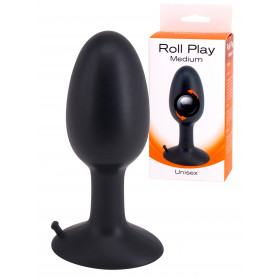 Plug anale con ventosa tappo dilatatore anal fallo in silicone nero morbido sexy
